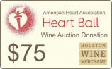 American Heart Association - $75 Auction Donation 0