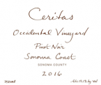 Ceritas - Pinot Noir Occidental Vineyard 2021