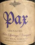 Pax - Grenache Alder Springs 2021