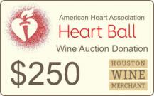 American Heart Association - $250 Auction Donation