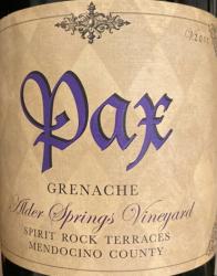 Pax - Grenache Alder Springs 2021 (750ml) (750ml)